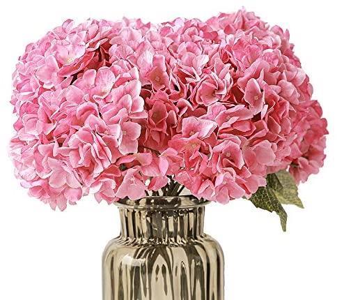 Yapay Çiçek Ortanca Çiçeği Demeti 43 cm Pembe