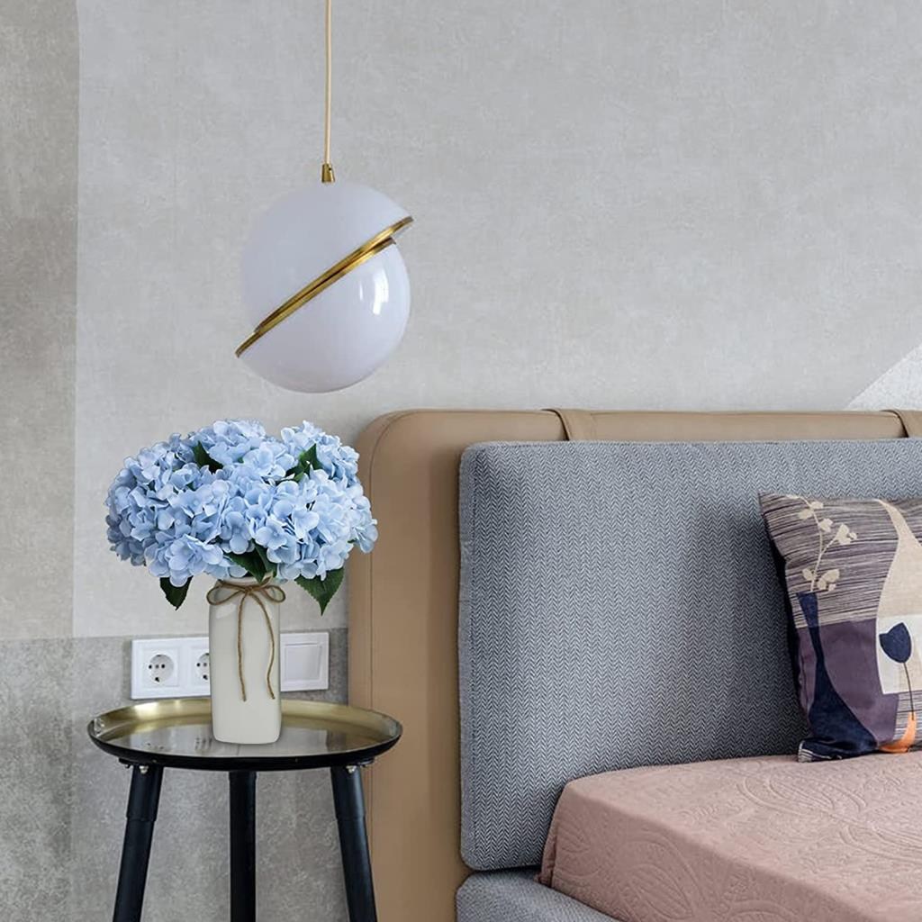 Yapay Çiçek Ortanca Çiçeği Demeti 43 cm Mavi Açık 