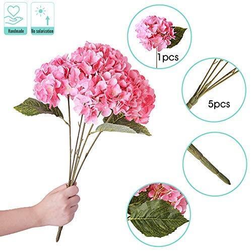 Yapay Çiçek Ortanca Çiçeği Demeti 43 cm Pembe