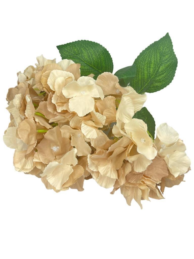 Yapay Çiçek Ortanca Çiçeği Demeti 43 cm Cappuccino