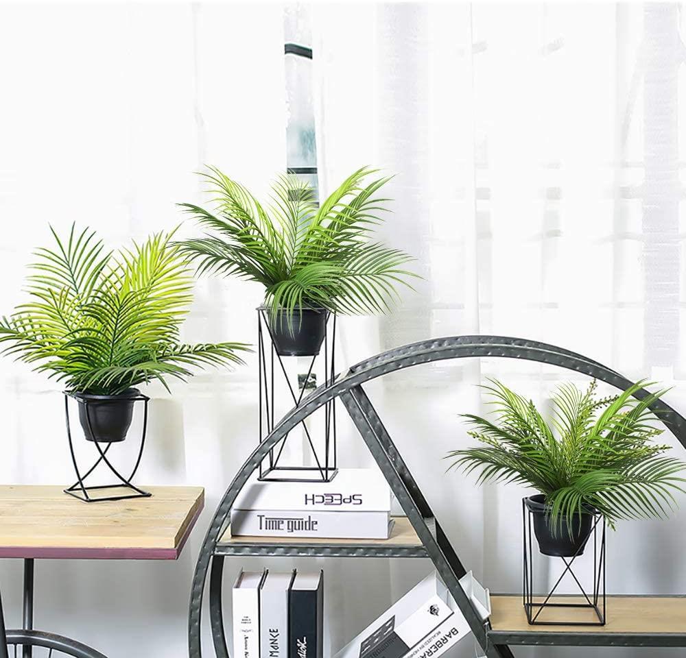 Yapay Çiçek Palmiye Yaprağı Yapay Yaprak 9 Dallı Demet Yapay Areka Yaprağı