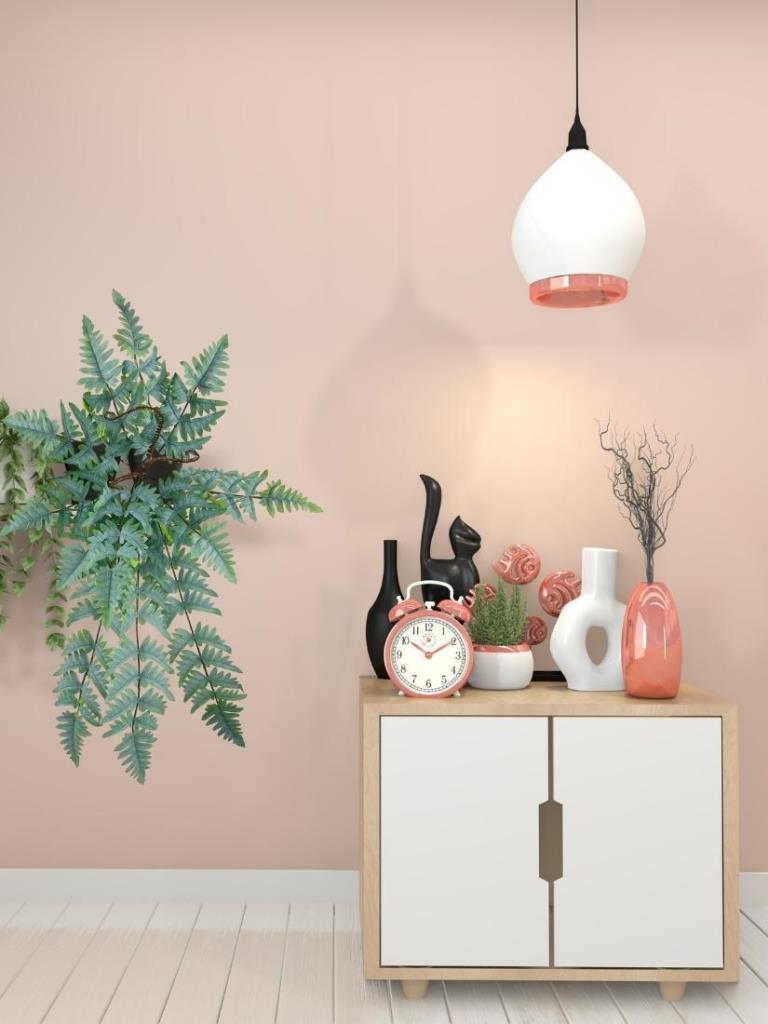 Yapay Çiçek Pastel Cycas Aşk Merdiveni 80cm Eğrelti Otu Sıkas Bitkisi 12 Yaprak 40*80cm Yapay Bitki