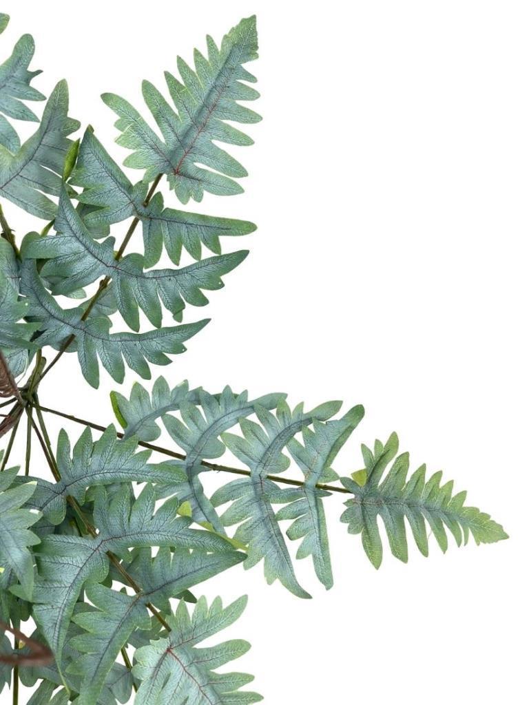 Yapay Çiçek Pastel Cycas Aşk Merdiveni 80cm Eğrelti Otu Sıkas Bitkisi 12 Yaprak 40*80cm Yapay Bitki