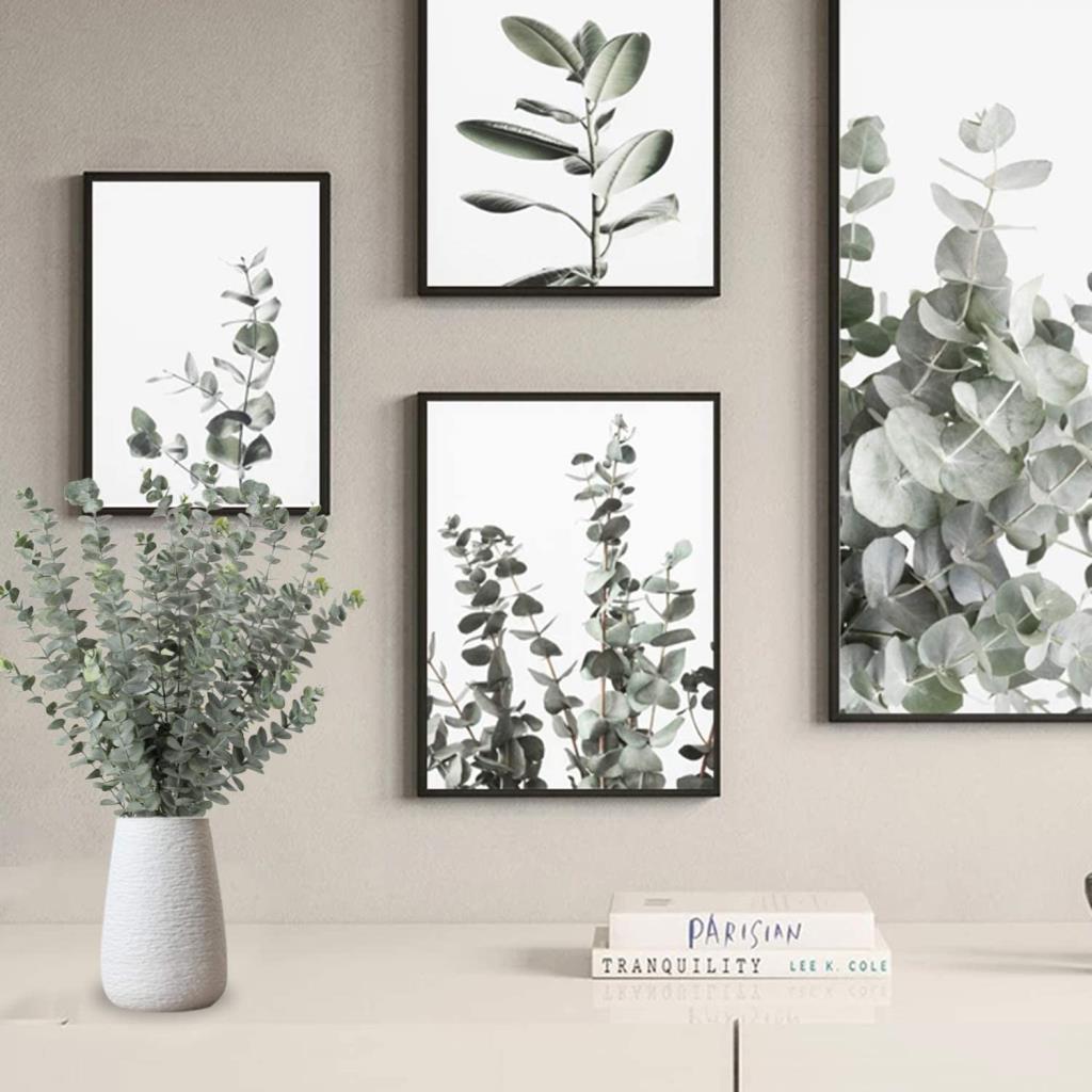 Yapay Çiçek Pastel Yeşil Okaliptus 3Dallı Uzun Dal 76cm Eucalyptus