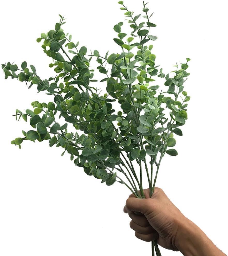 Yapay Çiçek Pastel Yeşil Okaliptus 48cm 3Dallı Uzun Dal Eucalyptus