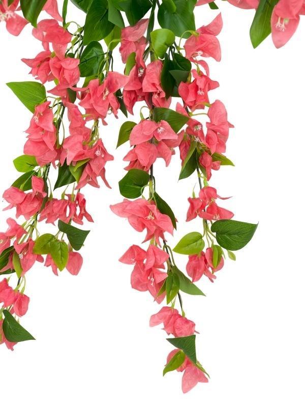 Yapay Çiçek Pembe Begonvil Çiçeği 8Dallı 70cm Sarkan Çiçek
