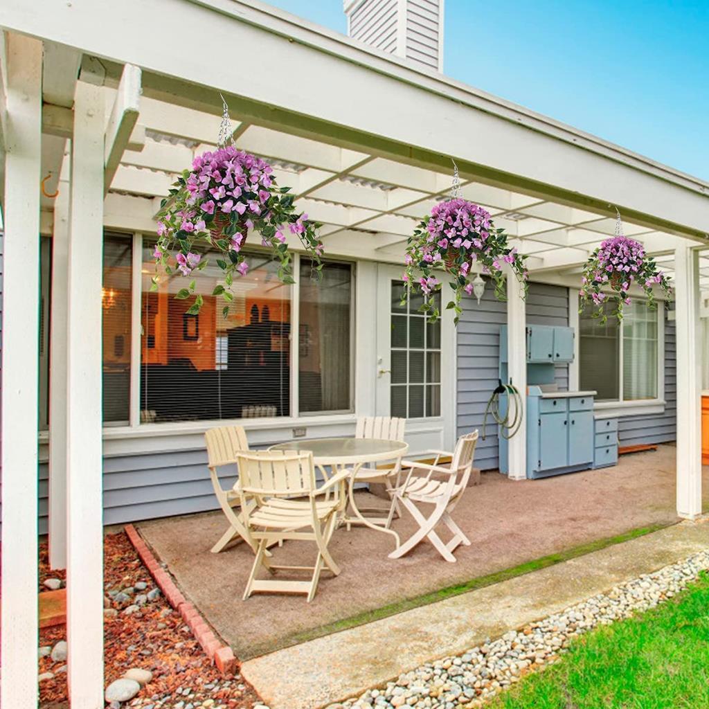 Yapay Çiçek Pembe Begonvil Çiçeği 8Dallı 70cm Sarkan Çiçek