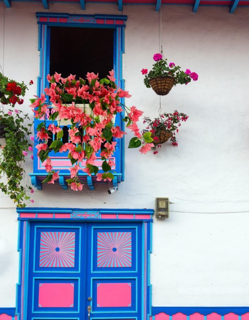 Yapay Çiçek Pembe Begonvil Küpeşte Askılı Saksıda Balkon Çiçeği Çiçek Sepeti