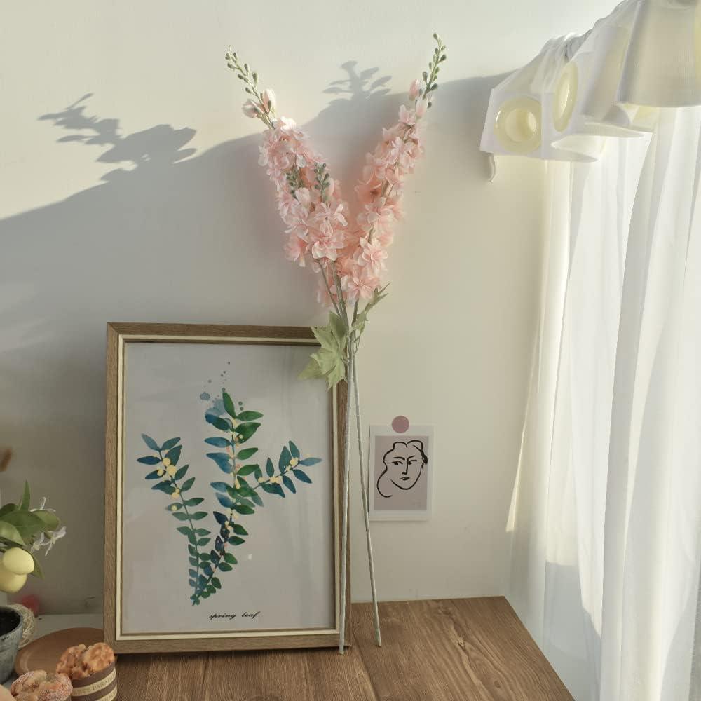 Yapay Çiçek Pembe Sümbül Tek Dal Tomurcuklu 85*15cm Kumaş Çiçek Uzun Dal