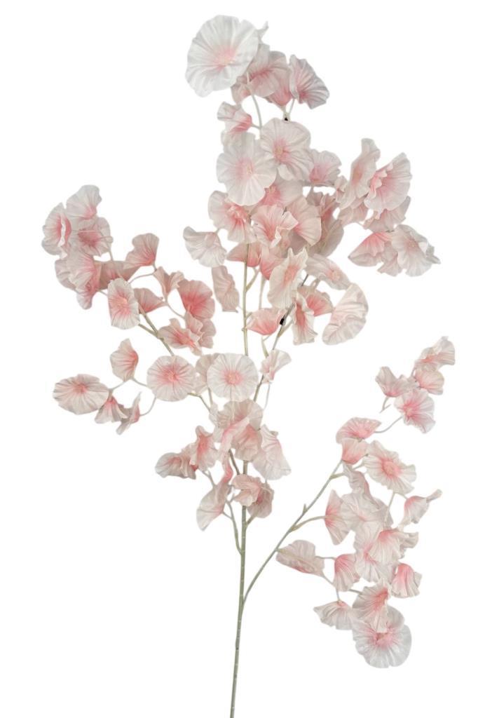 Yapay Çiçek Pembe Zambak Tek Dal 90*35cm Kumaş Çiçek Uzun Dal
