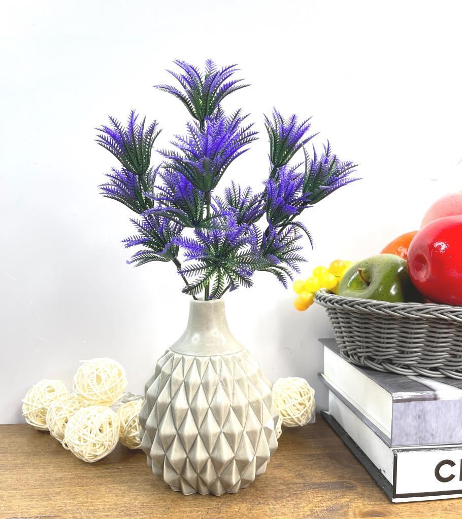 Yapay Çiçek Plastik Demet Mor Mini Sıkas Demeti Garnitür Aradal Dekoratif Yapay Bitki