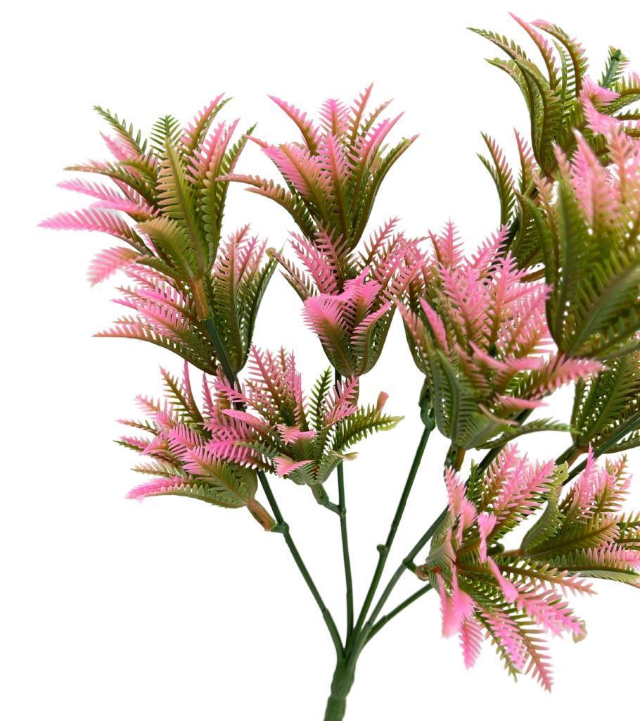 Yapay Çiçek Plastik Demet Pembe Mini Sıkas Demeti Garnitür Aradal Dekoratif Yapay Bitki