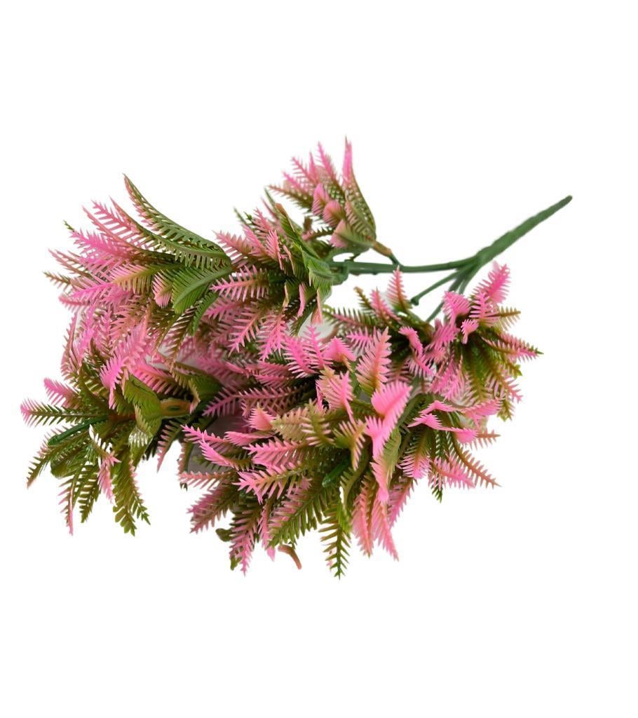 Yapay Çiçek Plastik Demet Pembe Mini Sıkas Demeti Garnitür Aradal Dekoratif Yapay Bitki