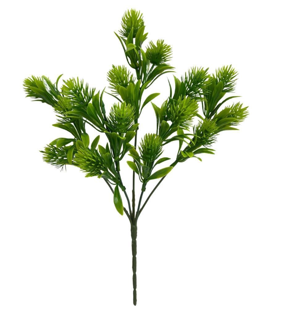 Yapay Çiçek Plastik Demet Yeşil Mini İğneli Çam Demeti Garnitür Aradal Dekoratif Yapay Bitki