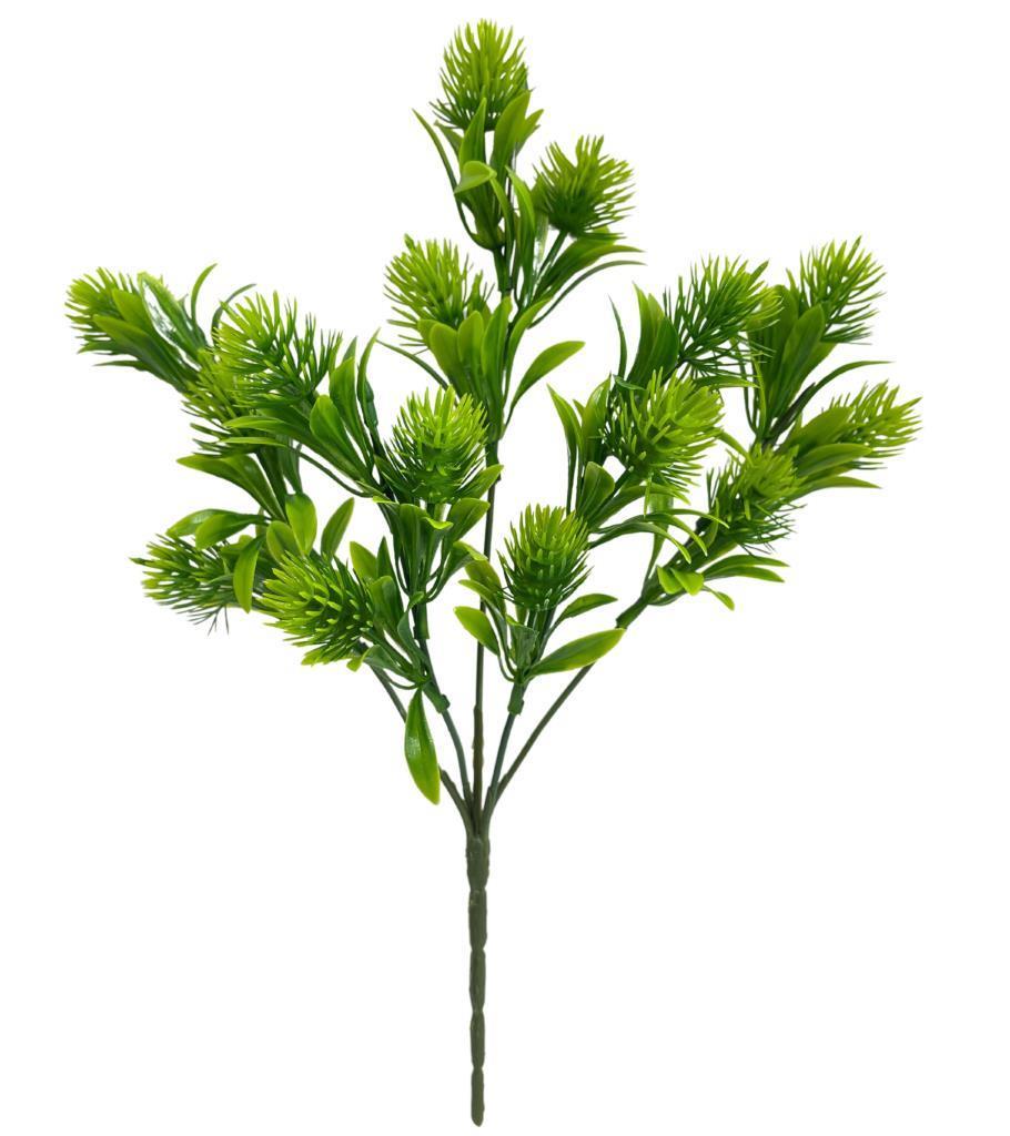 Yapay Çiçek Plastik Demet Yeşil Mini İğneli Çam Demeti Garnitür Aradal Dekoratif Yapay Bitki