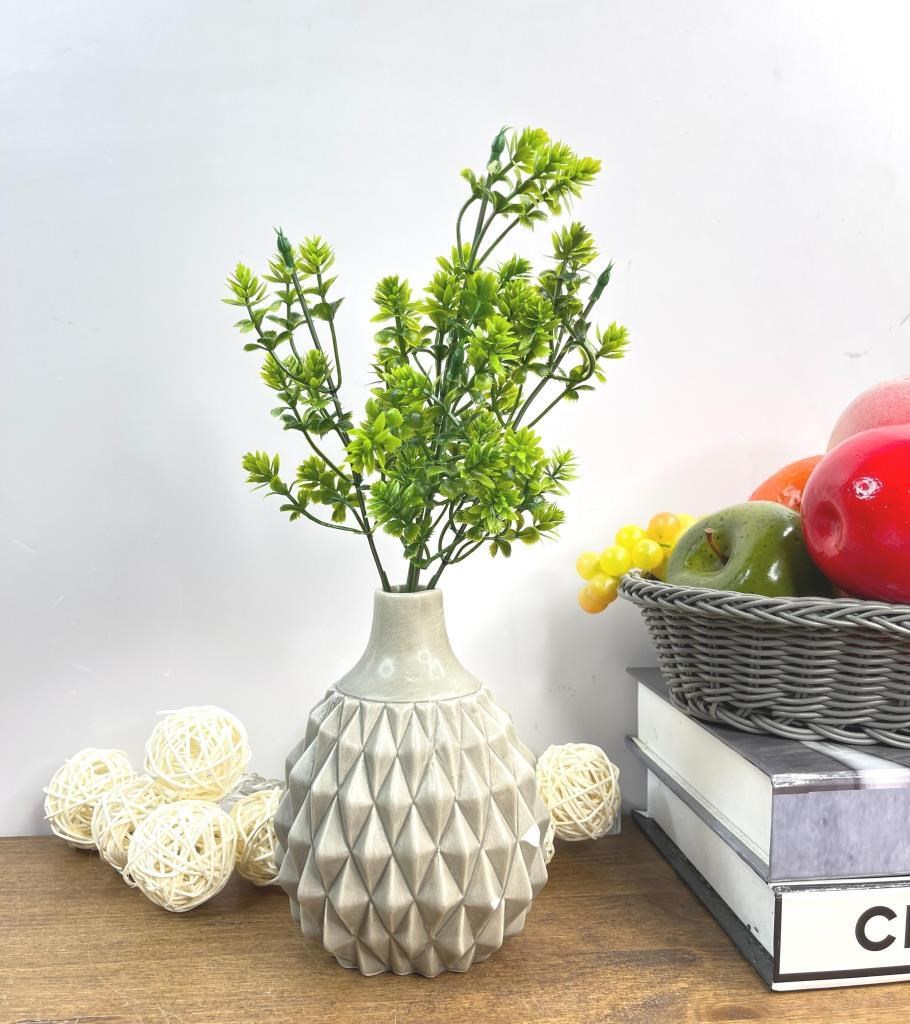 Yapay Çiçek Plastik Demet Yeşil Mini Lotus Demeti Garnitür Aradal Dekoratif Yapay Bitki