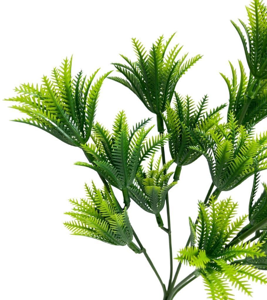 Yapay Çiçek Plastik Demet Yeşil Mini Sıkas Demeti Garnitür Aradal Dekoratif Yapay Bitki