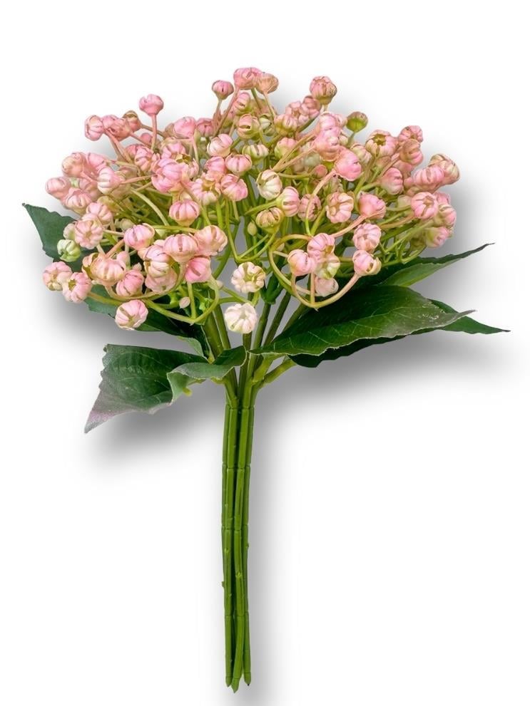 Yapay Çiçek Plastik Pembe Cipso Tohumcuk Demeti 5 Dallı Gelin Çiçeği Ve Aranjman Aradal Çiçeği 30cm