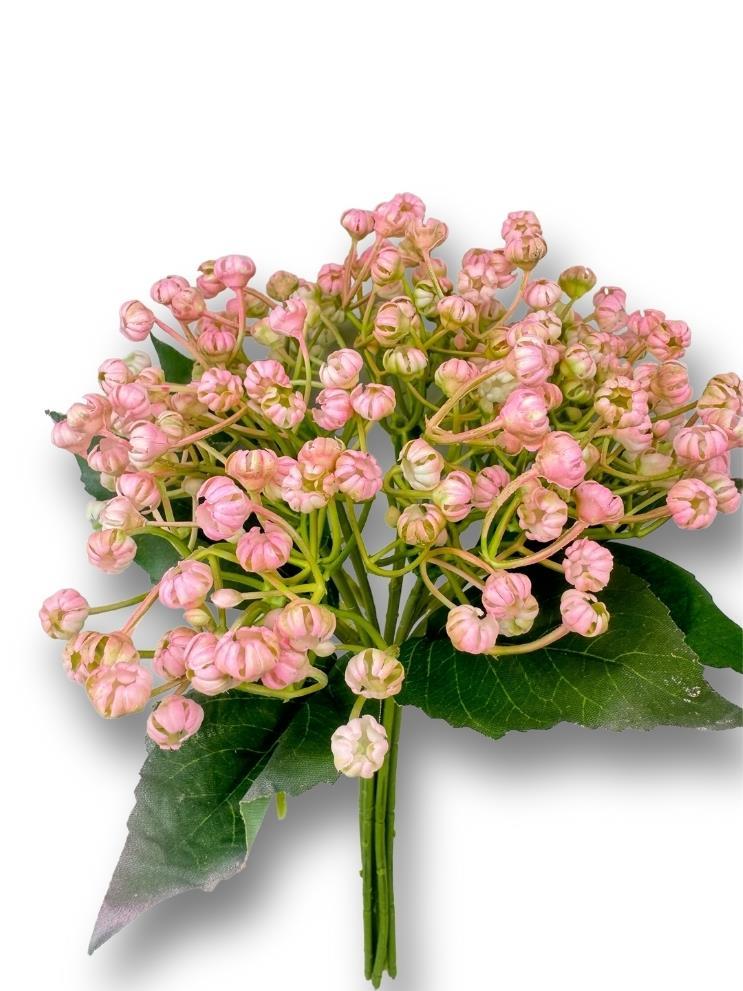 Yapay Çiçek Plastik Pembe Cipso Tohumcuk Demeti 5 Dallı Gelin Çiçeği Ve Aranjman Aradal Çiçeği 30cm