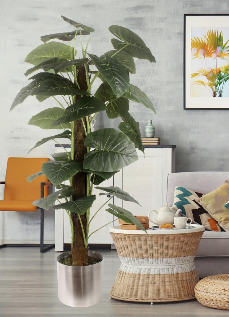 Yapay Çiçek Pothos Salon Sarmaşığı  Tropik Salon Bitkisi Yapay Ağaç 150cm