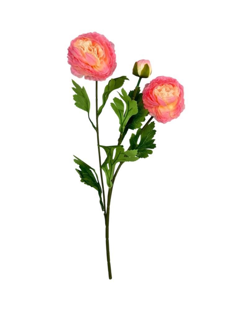 Yapay Çiçek Şakayık Çiçeği Pembe Açık Renk 2 Çiçek 1 Tomurcuk 50Cm