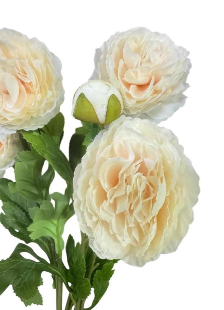 Yapay Çiçek Şakayık Çiçeği Soft Pembe Renk 2 Çiçek 1 Tomurcuk 50Cm