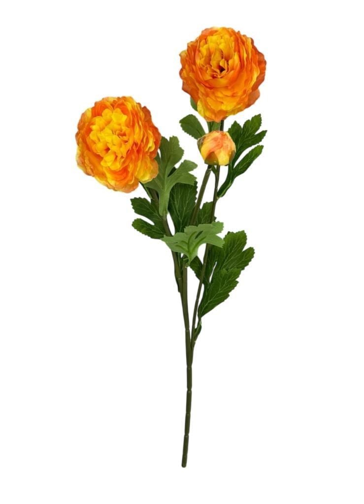Yapay Çiçek Şakayık Çiçeği Somon Renk 2 Çiçek 1 Tomurcuk 50Cm