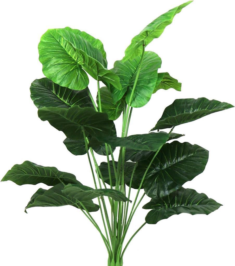 Yapay Çiçek Saksıda Pothos Yeşil 18Dal 60cm Salon Çiçeği Yapay Bitki