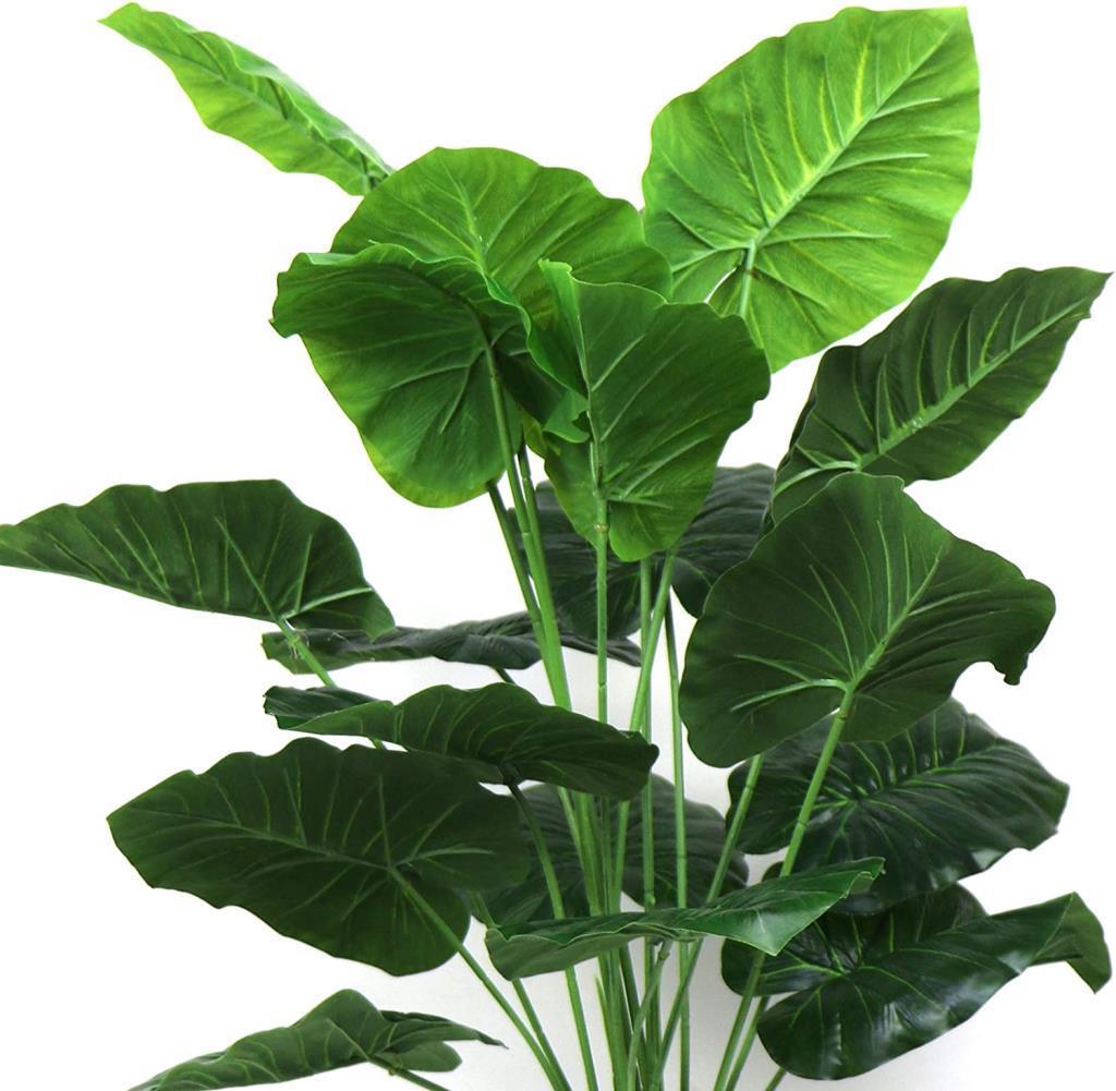 Yapay Çiçek Saksıda Pothos Yeşil 18Dal 60cm Salon Çiçeği Yapay Bitki
