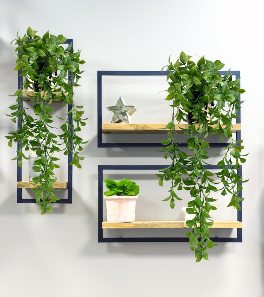 Yapay Çiçek Saksıda Sarkan Fejka Yeşil Limon Yaprağı Yapay Sarmaşık 60cm