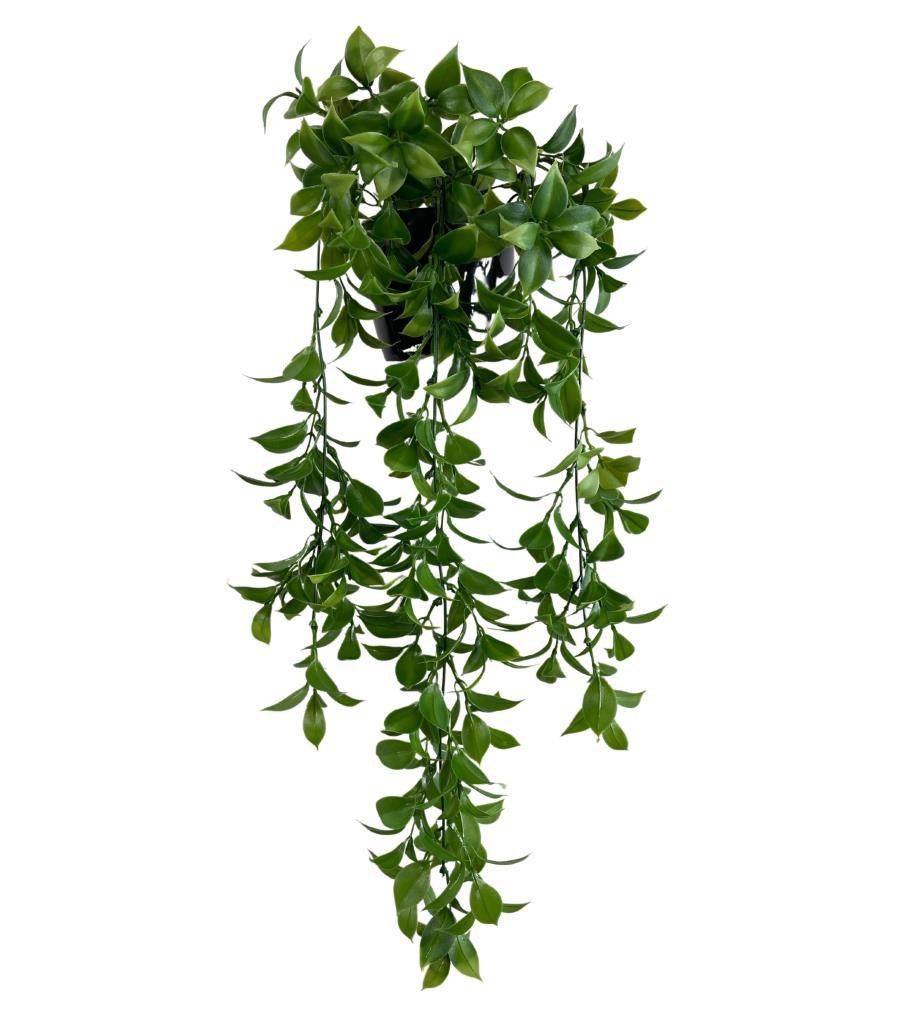 Yapay Çiçek Saksıda Sarkan Fejka Yeşil Limon Yaprağı Yapay Sarmaşık 60cm