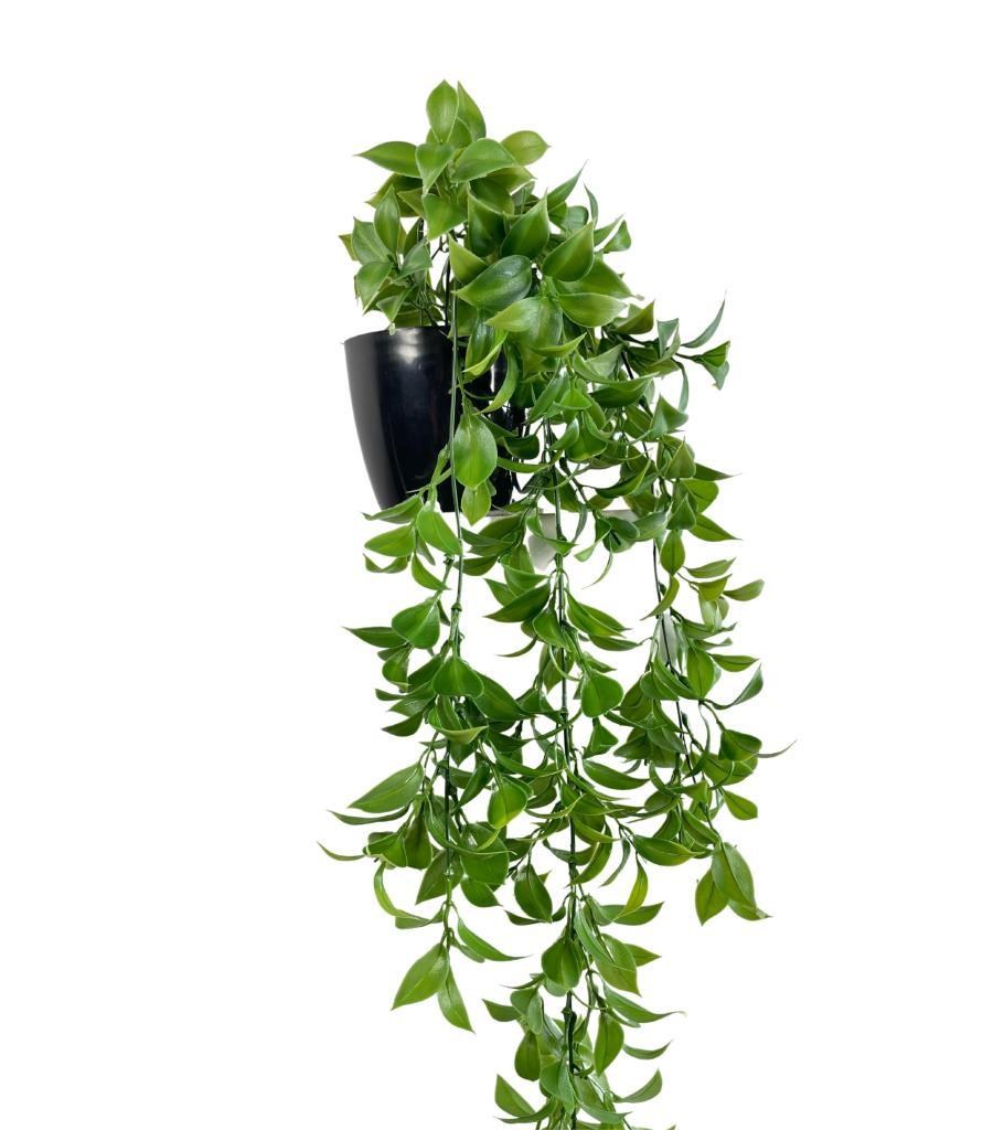 Yapay Çiçek Saksıda Sarkan Fejka Yeşil Limon Yaprağı Yapay Sarmaşık 60cm