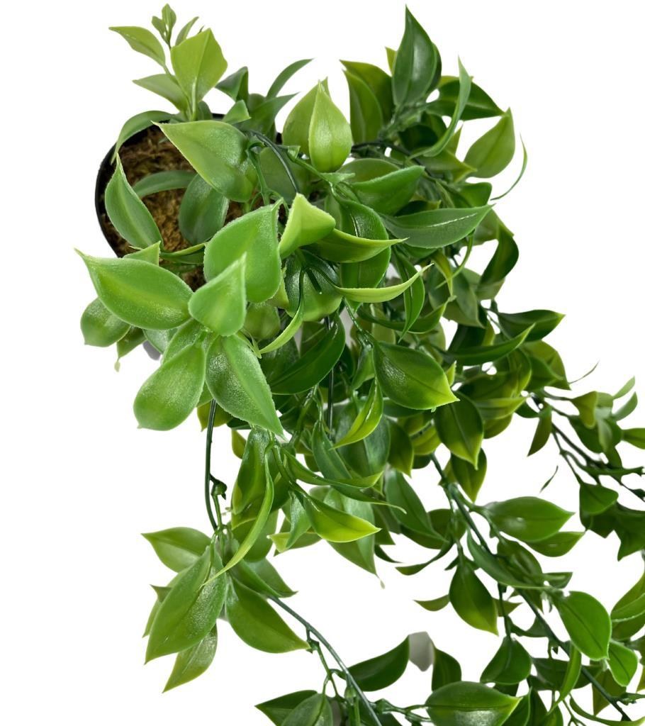 Yapay Çiçek Saksıda Sarkan Fejka Yeşil Limon Yaprağı Yapay Sarmaşık 60cm