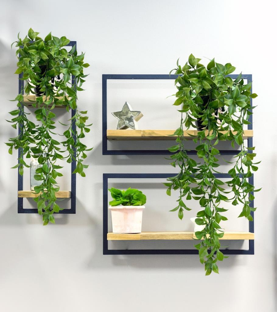 Yapay Çiçek Saksıda Sarkan Fejka Yeşil Limon Yaprağı Yapay Sarmaşık 60cm