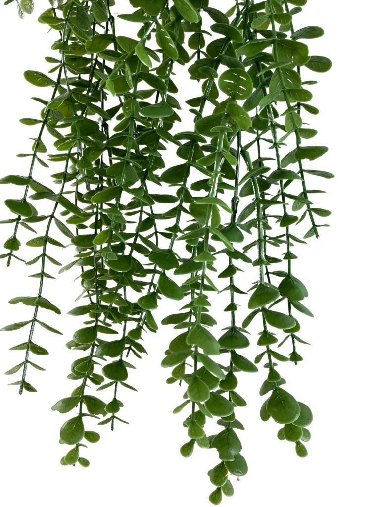 Yapay Çiçek Saksıda Sarkan Şimşir Okaliptus Yapay Sarmaşık Pastel  75cm