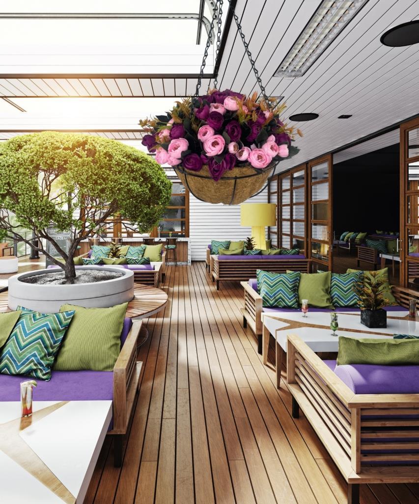 Yapay Çiçek Sarkaç Askılı Makreme Sepette Erengül Mor Pembe Çiçek Sepeti