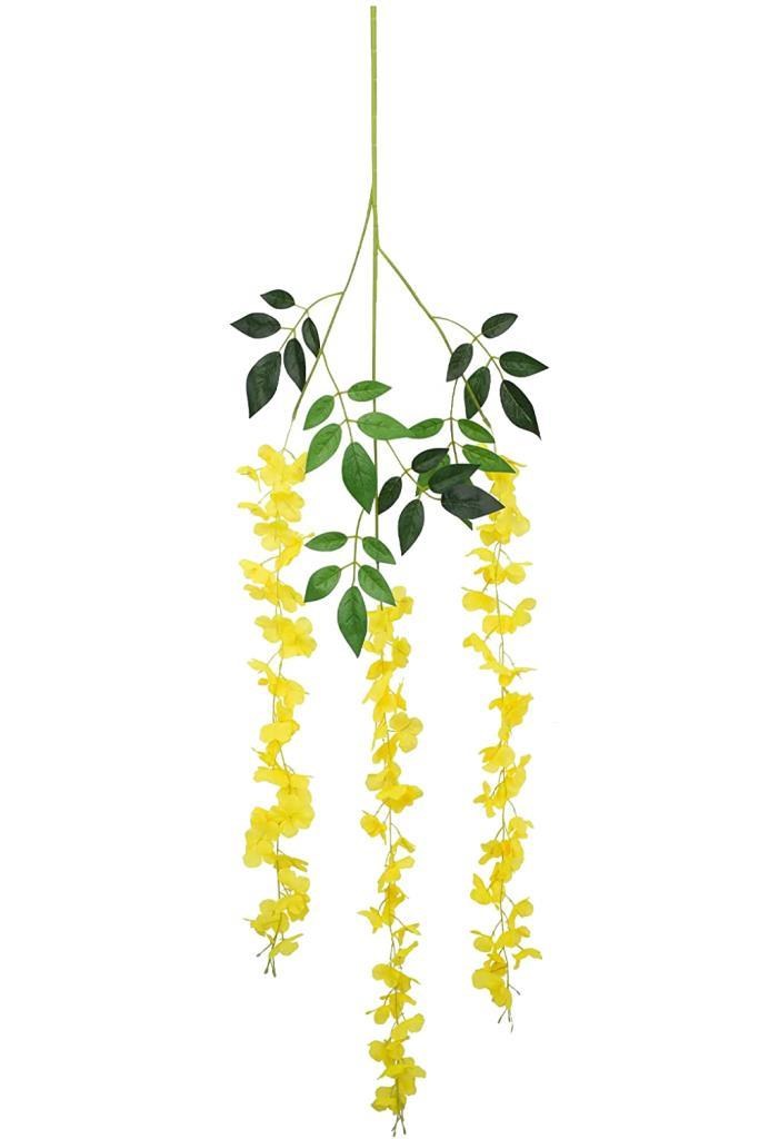 Yapay Çiçek Sarkan 3 Dallı Akasya 90cm SARI