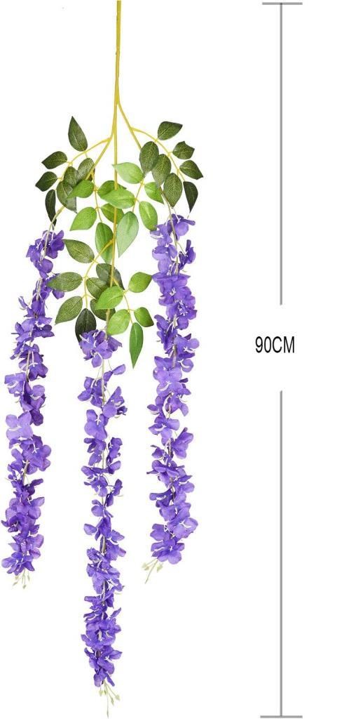 Yapay Çiçek Sarkan 3 Dallı Akasya 90cm MOR