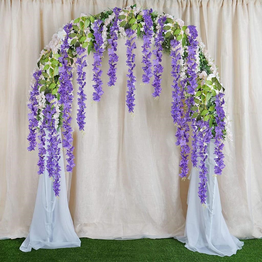 Yapay Çiçek Sarkan 3 Dallı Akasya 90cm MOR