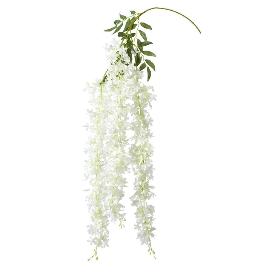 Yapay Çiçek Sarkan 4 Dallı Akasya 70cm BEYAZ