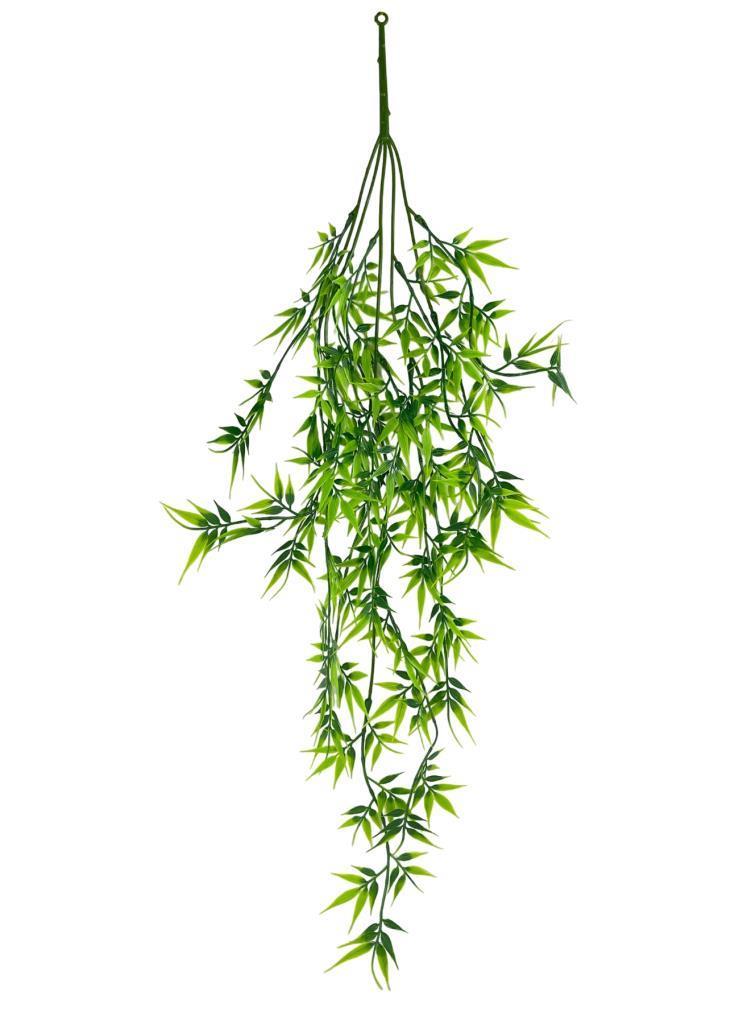 Yapay Çiçek Sarkan Bambu 60cm 5Dallı ty123 Yapay Sarmaşık Yeşil 