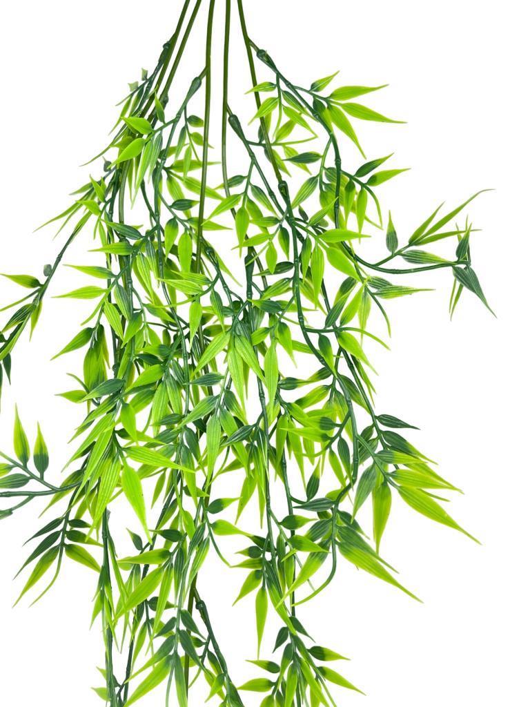 Yapay Çiçek Sarkan Bambu 60cm 5Dallı ty123 Yapay Sarmaşık Yeşil 