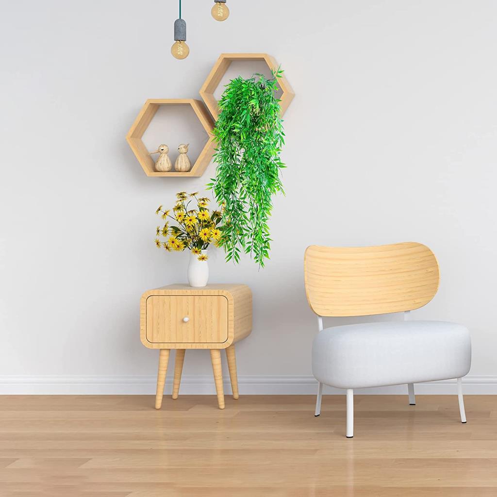 Yapay Çiçek Sarkan Bambu 60cm 5Dallı ty123 Yapay Sarmaşık Yeşil 