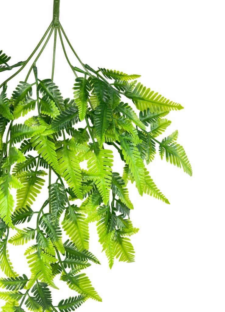 Yapay Çiçek Sarkan Boston Fern 60cm 5Dallı ty124 Yapay Sarmaşık Yeşil 