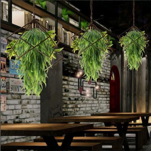 Yapay Çiçek Sarkan Boston Fern 60cm 5Dallı ty124 Yapay Sarmaşık Yeşil 