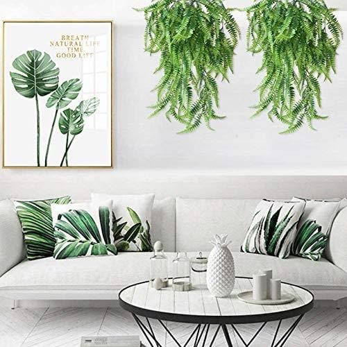 Yapay Çiçek Sarkan Boston Fern Yapay Sarmaşık ty70 Yeşil