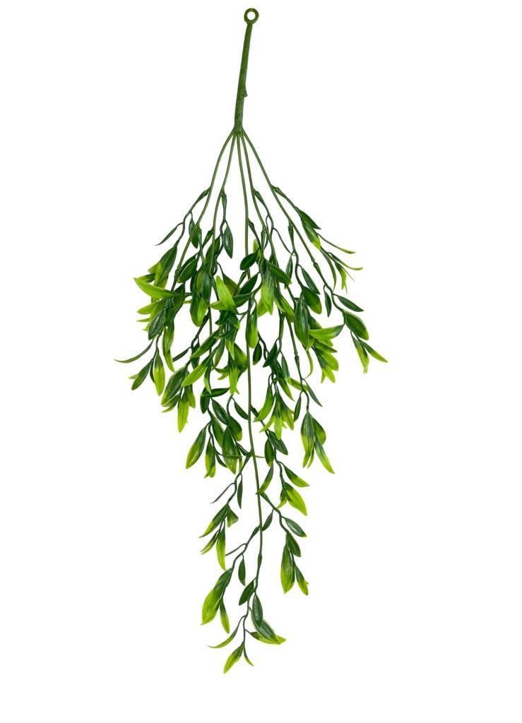 Yapay Çiçek Sarkan Fesleğen 60cm 5Dallı ty120 Yapay Sarmaşık Yeşil 
