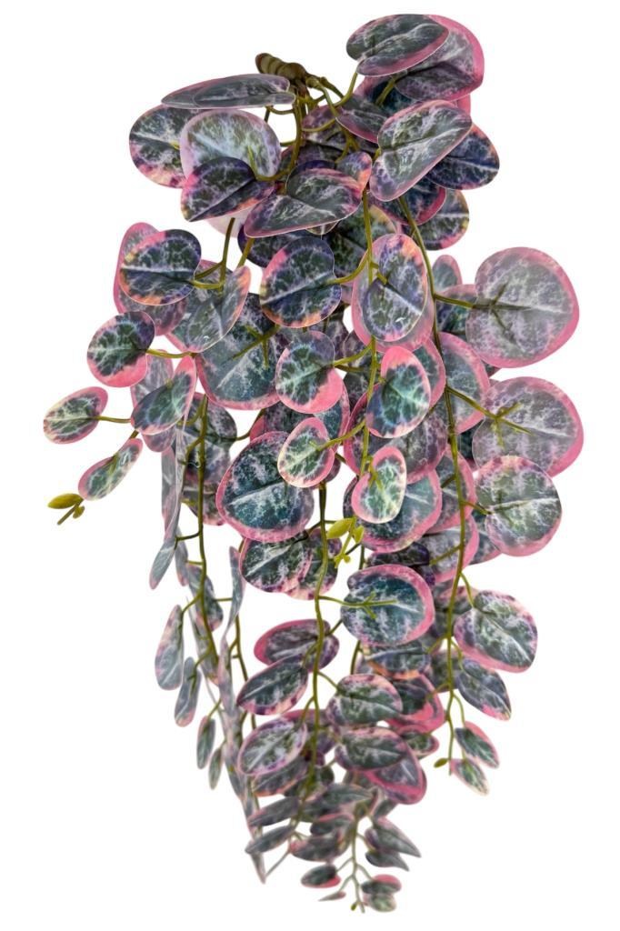 Yapay Çiçek Sarkan Lüx Okaliptus Pembe Rengi Yapay Sarmaşık 60*25cm