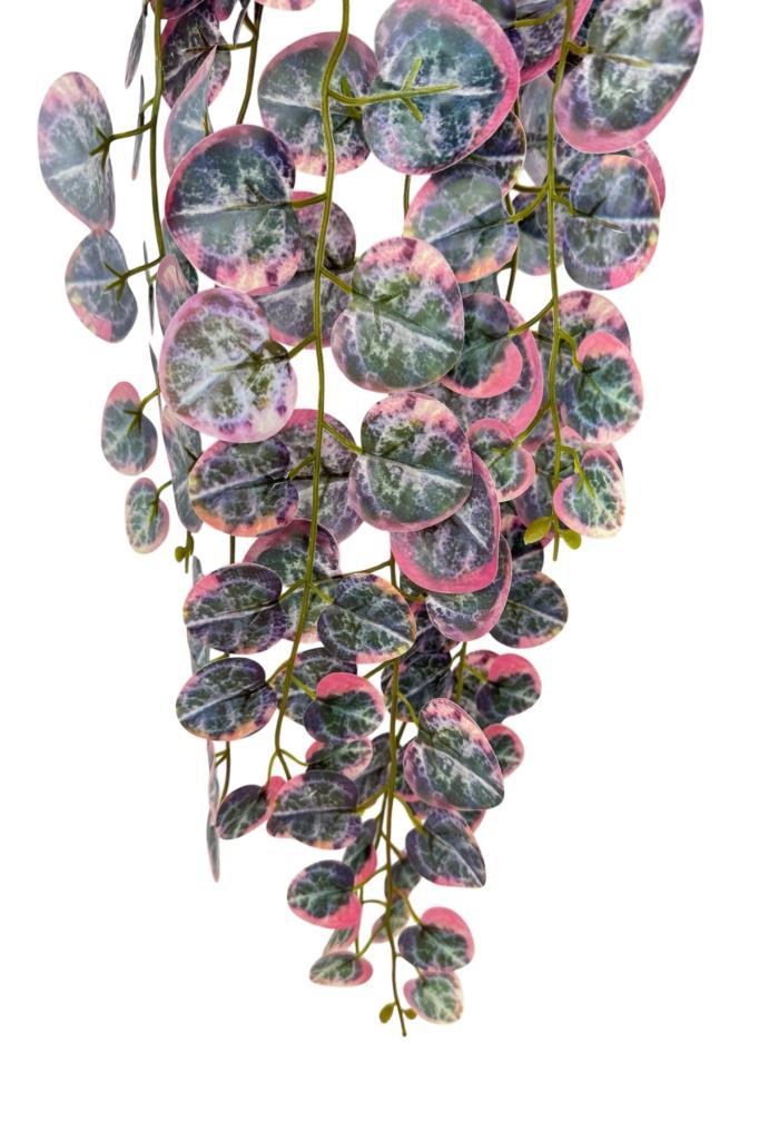 Yapay Çiçek Sarkan Lüx Okaliptus Pembe Rengi Yapay Sarmaşık 60*25cm