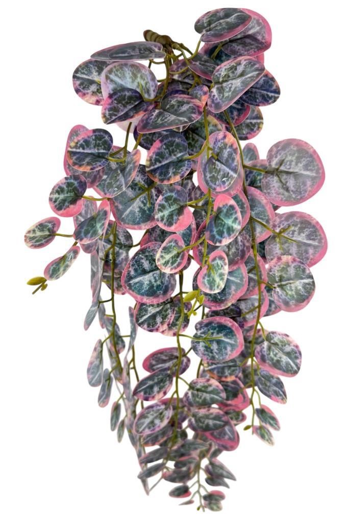 Yapay Çiçek Sarkan Lüx Okaliptus Pembe Rengi Yapay Sarmaşık 60*25cm